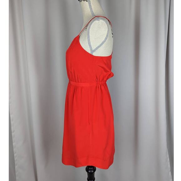 Madewell Silk Starview Cami Mini Dress Red Size 0 - Picture 4 of 14